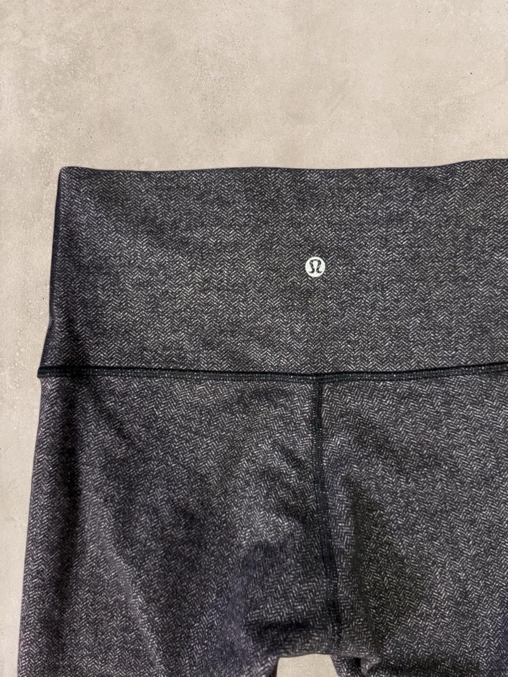 lululemon athletica Women's Black Herringbone Athletic Shorts